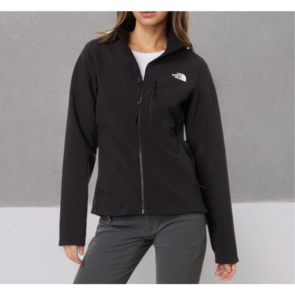 The North Face Women’s WindWall Softshell Jacket Black Zip Up Size Small